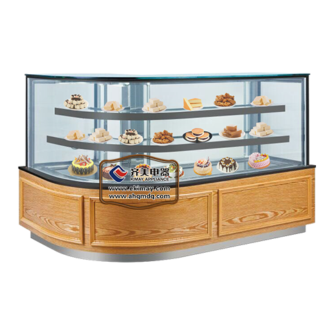 16RLM 高端定制型木纹弧形拐角蛋糕柜