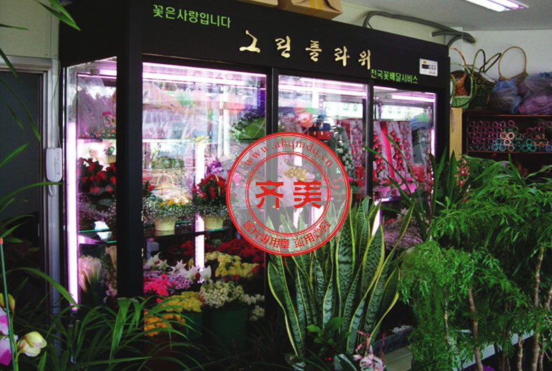 烟台 芝罘花 韩式鲜花柜_黑色_鲜花店